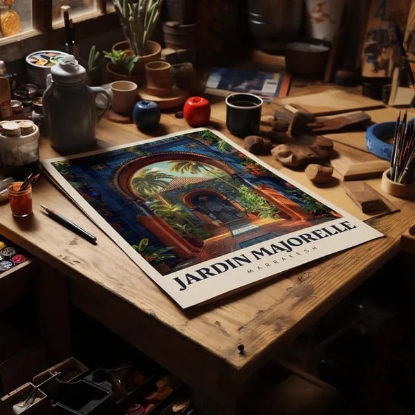 Elagziartisana  Jardin Majorelle Poster